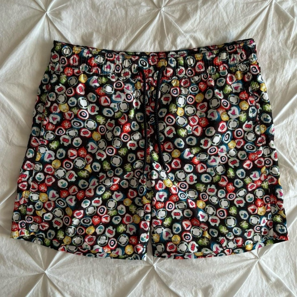 ben sherman patterned swim shorts